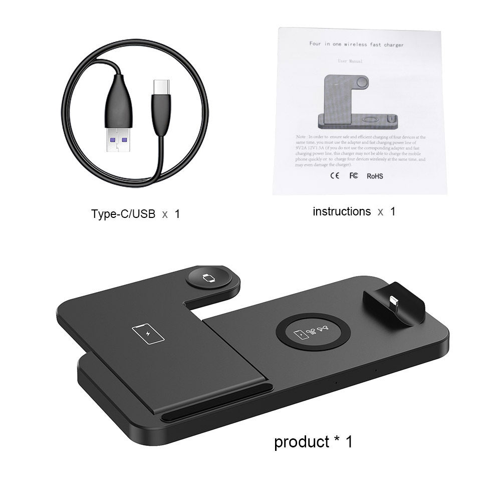 4-in-1 Desktop Wireless Charging Station desk setup