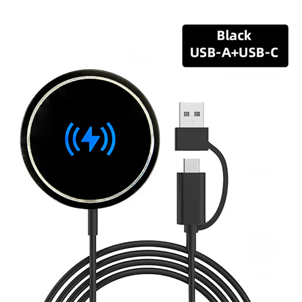 2-in-1 Ultra-Thin Magnetic Wireless Charger