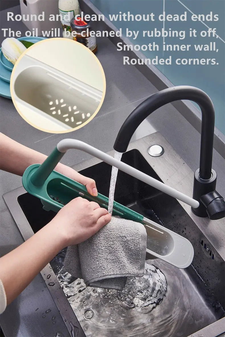 Telescopic Sink Rack - Adjustable Kitchen Organiser | Urban Elegance Ignisio