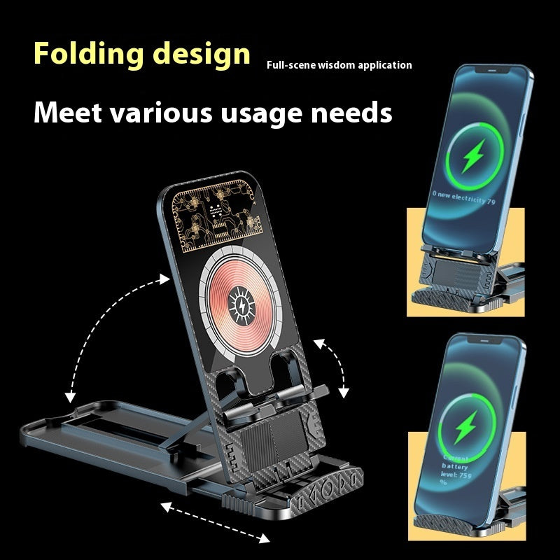 2-in-1 Ultra-Thin Foldable Wireless Charger Bracket