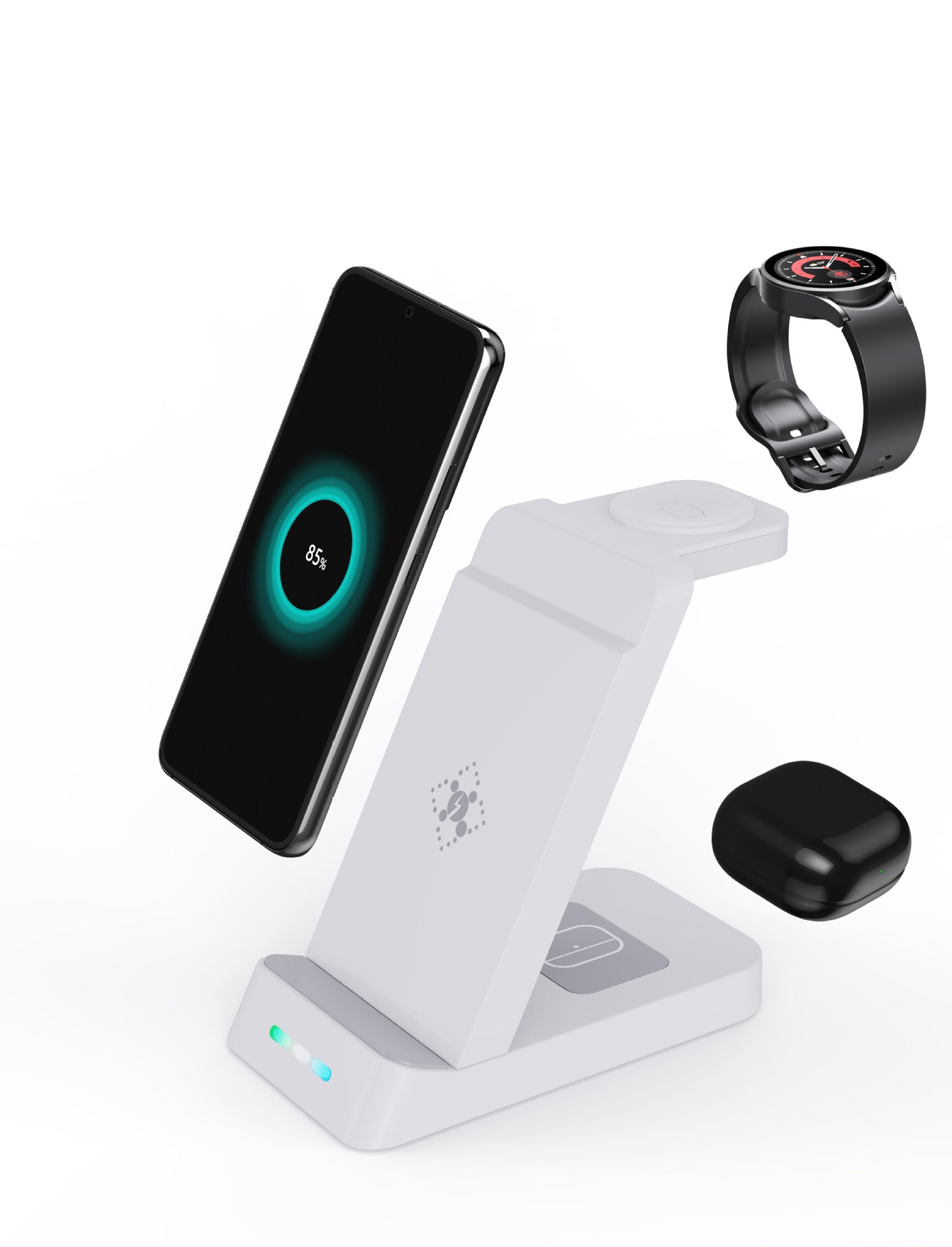 65W Fast Wireless Charger - 3-in-1 Charging Station