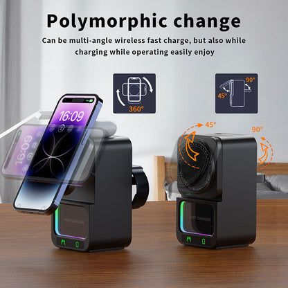 Bluetooth Speaker 5-in-1 Wireless Charger front view