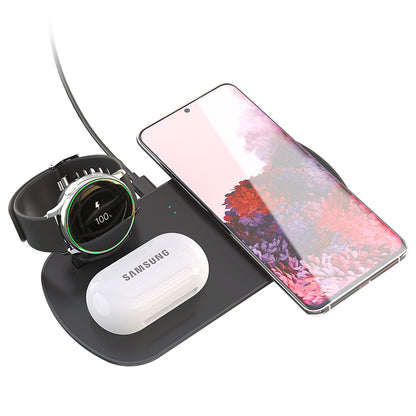 Samsung & AirPods 3-in-1 Wireless Charging Pad Front View