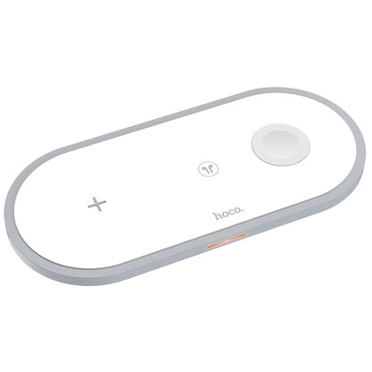 3-in-1 Dual Coil Wireless Charging Mat Front View