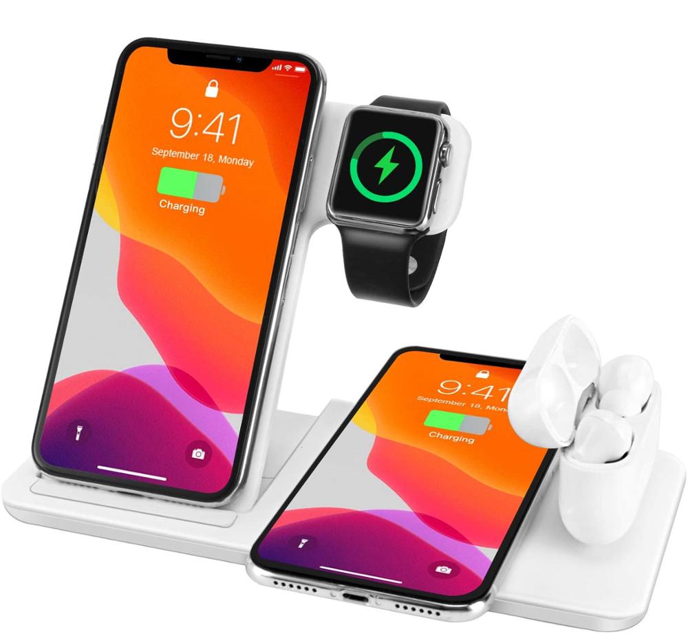 4-in-1 Desktop Wireless Charging Station desk setup