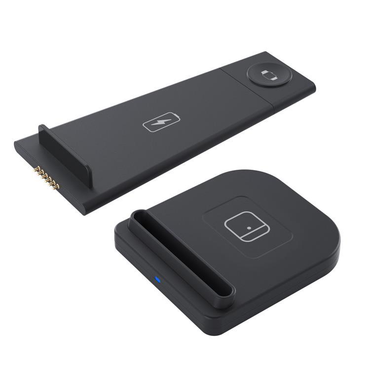 Versatile Foldable 3-In-1 Wireless Charger For Mobile Phone front view