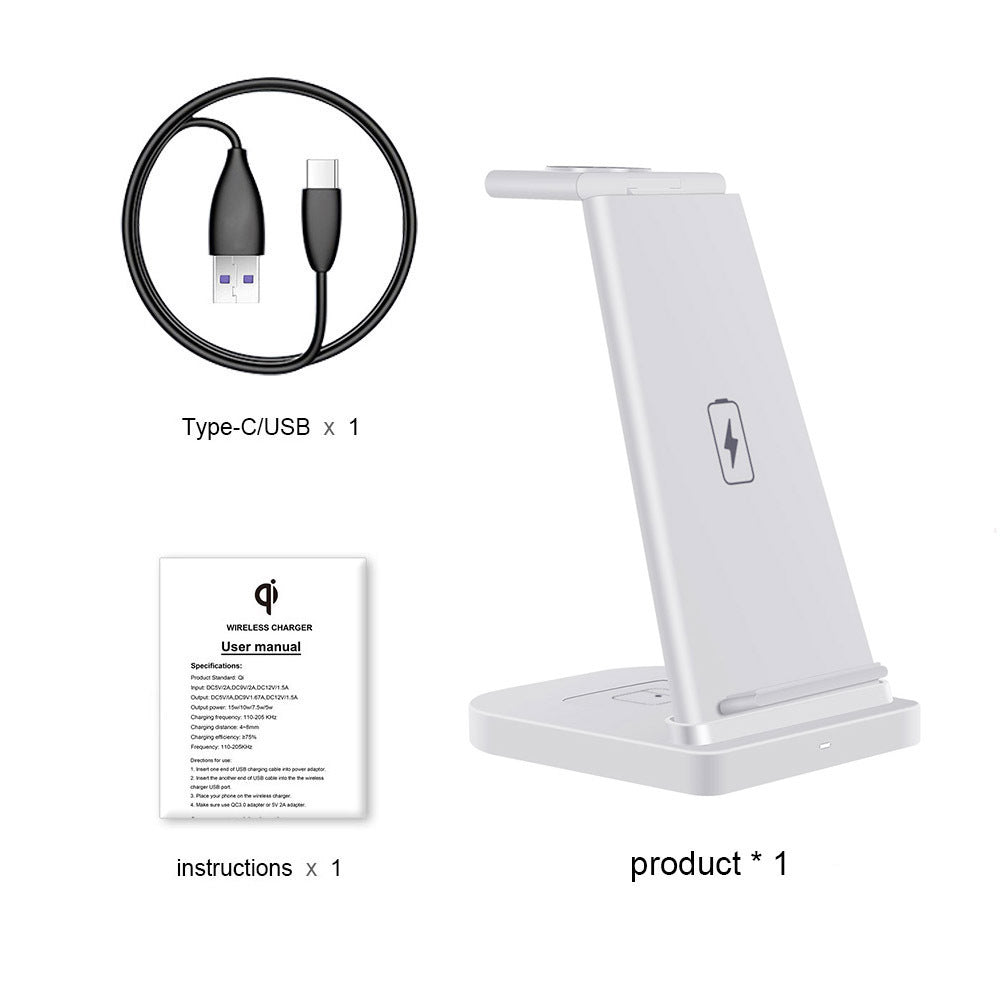 3-in-1 Splicing Wireless Charger Compatible with Apple front view