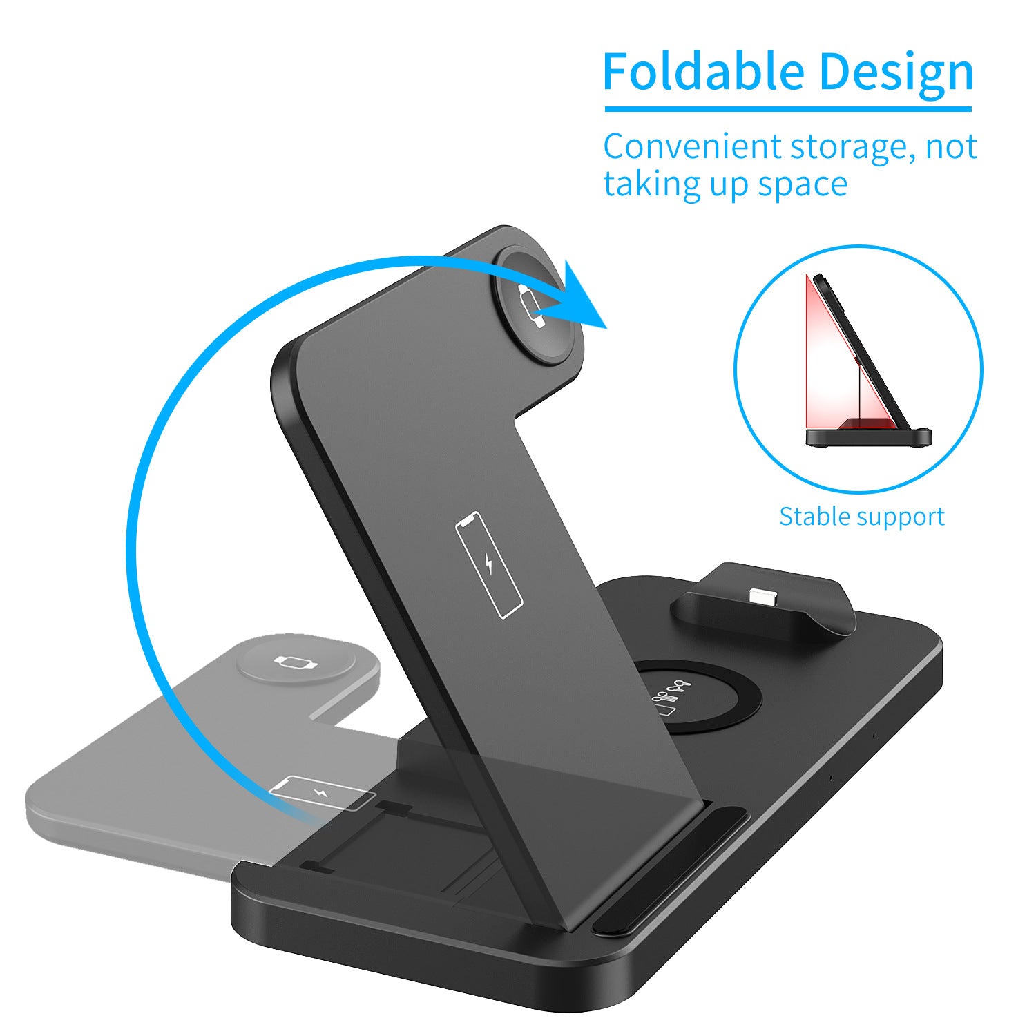 4-in-1 Desktop Wireless Charging Station desk setup