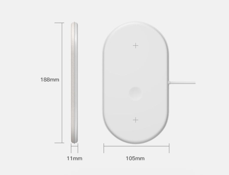 3-in-1 Wireless Charging Station Front View