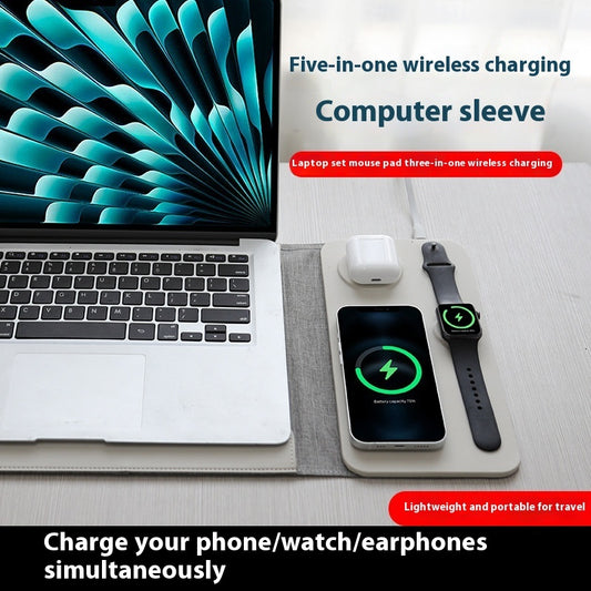 Multi-functional 3-in-1 Magnetic Wireless Charger Bag front view