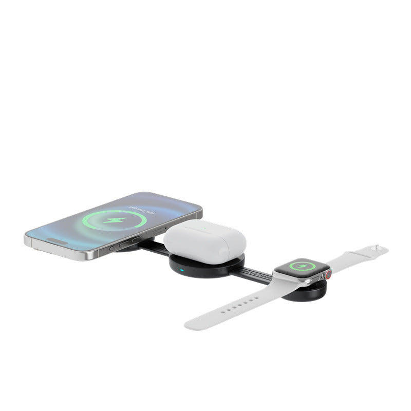 Multi-function 3-in-1 Wireless Fast Charger charging setup