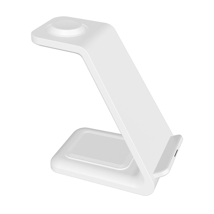 3-in-1 Upright Wireless Charger with Dual Coil - Phone Stand