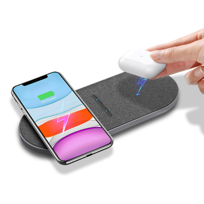 Wireless Charger 2 in 1 Pair 10W Quick Charge charging smartphone