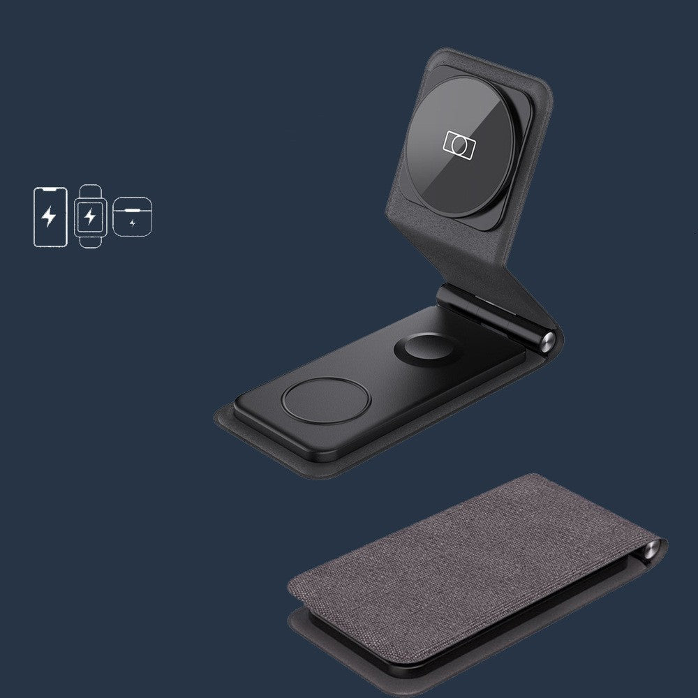 The New Wireless Charger 3-in-1 Folding Wireless Charger charging station