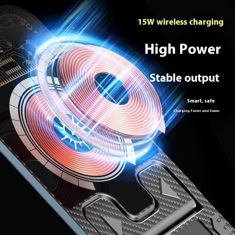 2-in-1 Ultra-Thin Foldable Wireless Charger Bracket