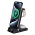 3-in-1 Wireless Charger with Desktop Clock Stand 