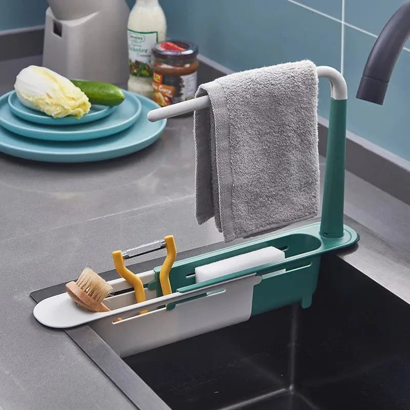 Telescopic Sink Rack - Adjustable Kitchen Organiser | Urban Elegance Ignisio