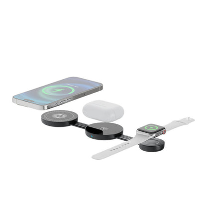 Multi-function 3-in-1 Wireless Fast Charger charging setup